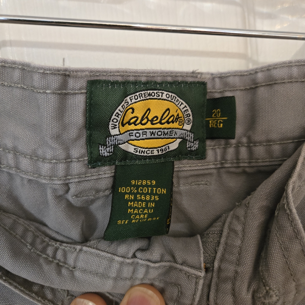 Cabela's Women's Light Gray Cargo Pants - Picture 3 of 3